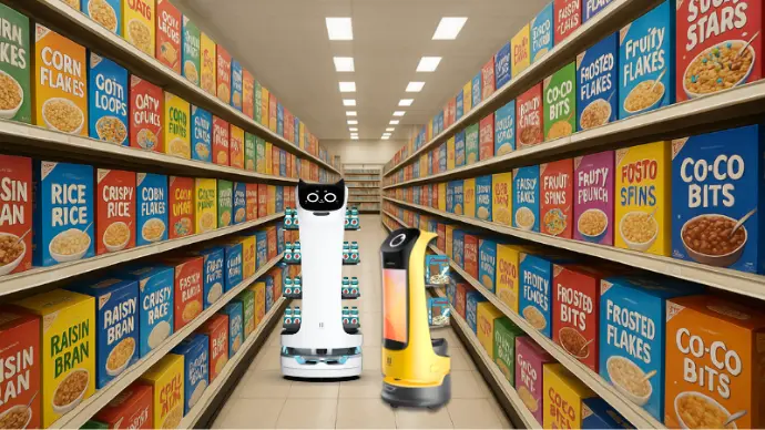 Robots-publicitarios-en-supermercado